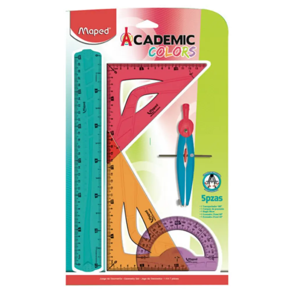 JUEGO GEOMETRICO MAPED 981748 ACADEMIC COLORS