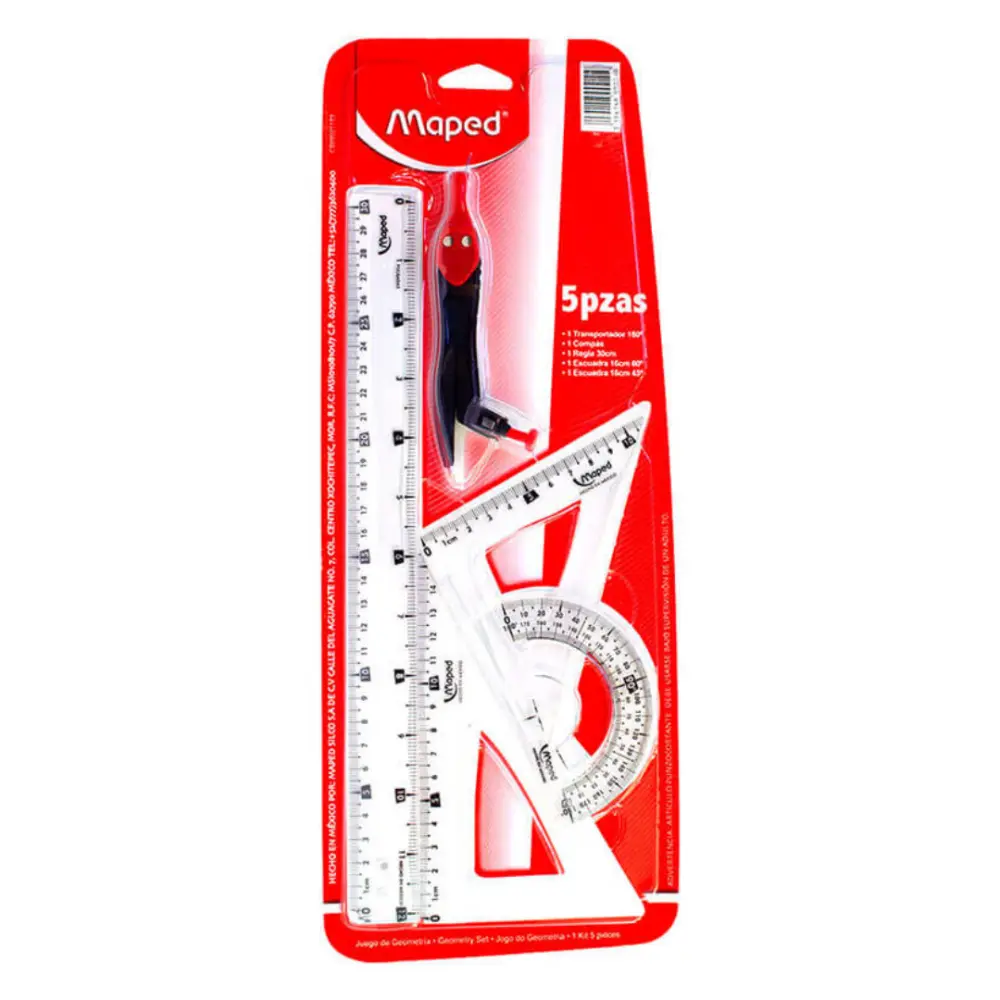 JUEGO GEOMETRICO MAPED 899211 MEDIANO ROJO