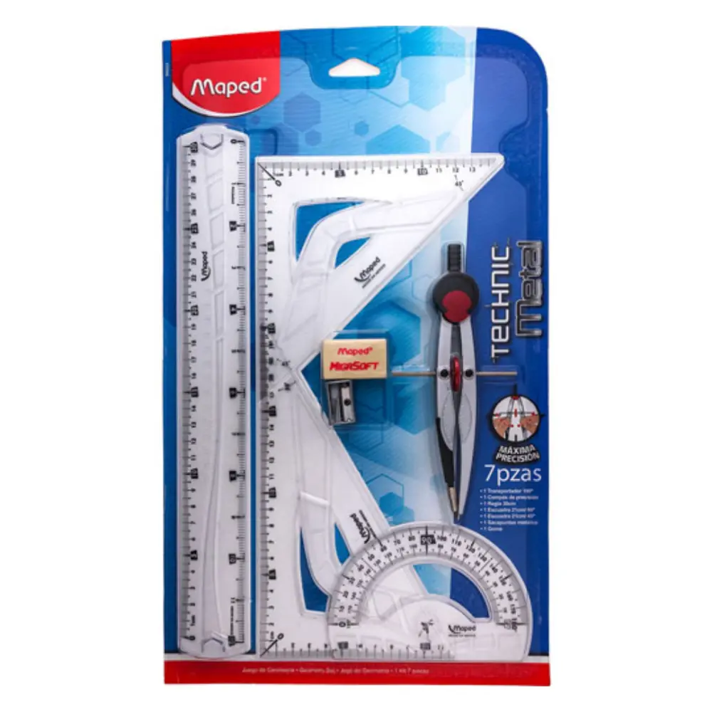 JUEGO GEOMETRICO MAPED 899223 TECHNIC METAL