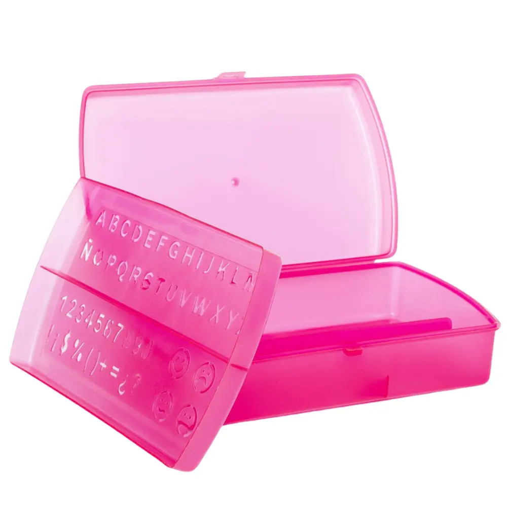 PORTA LAPIZ JANEL DE PLASTICO CON PLANTILLA - Image 2
