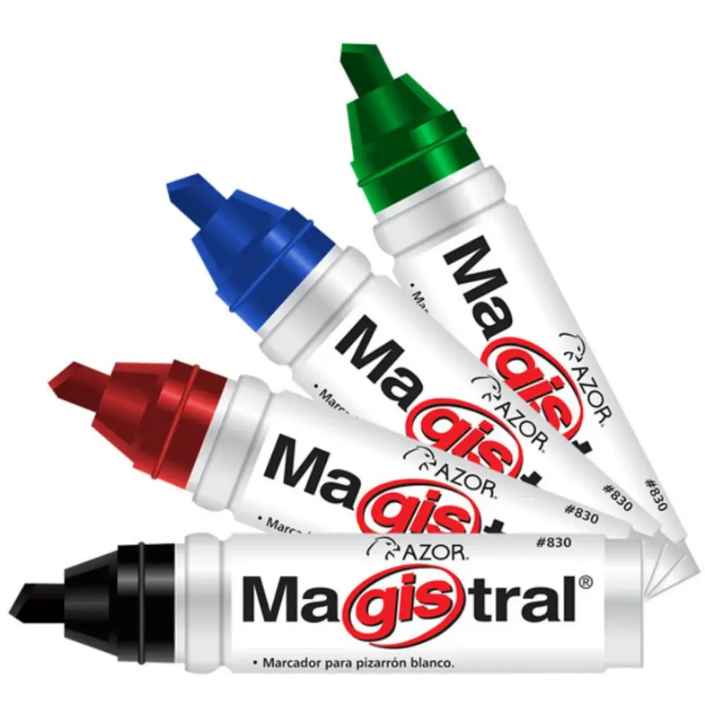 MARCADOR MAGISTRAL C/4 830-4 ALUMINIO