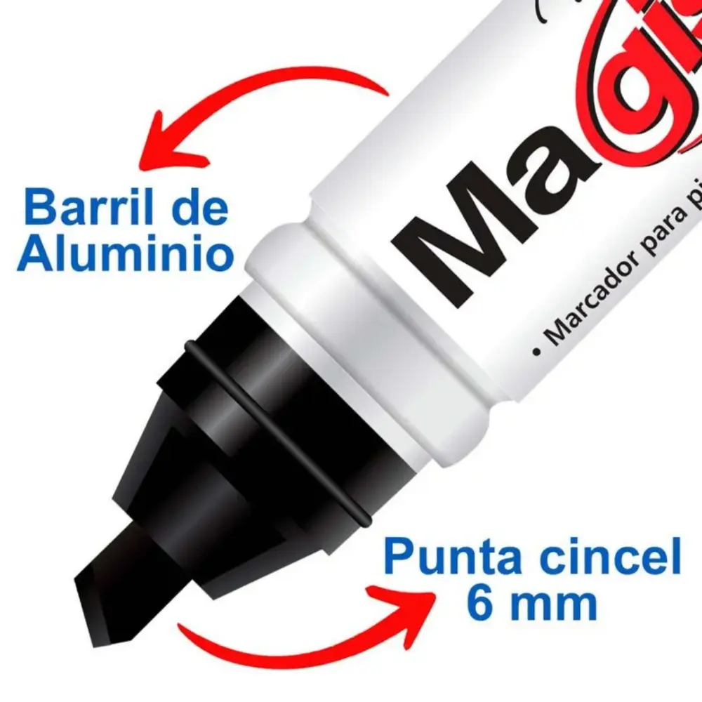 MARCADOR MAGISTRAL DE ALUMINIO NEGRO - Image 2