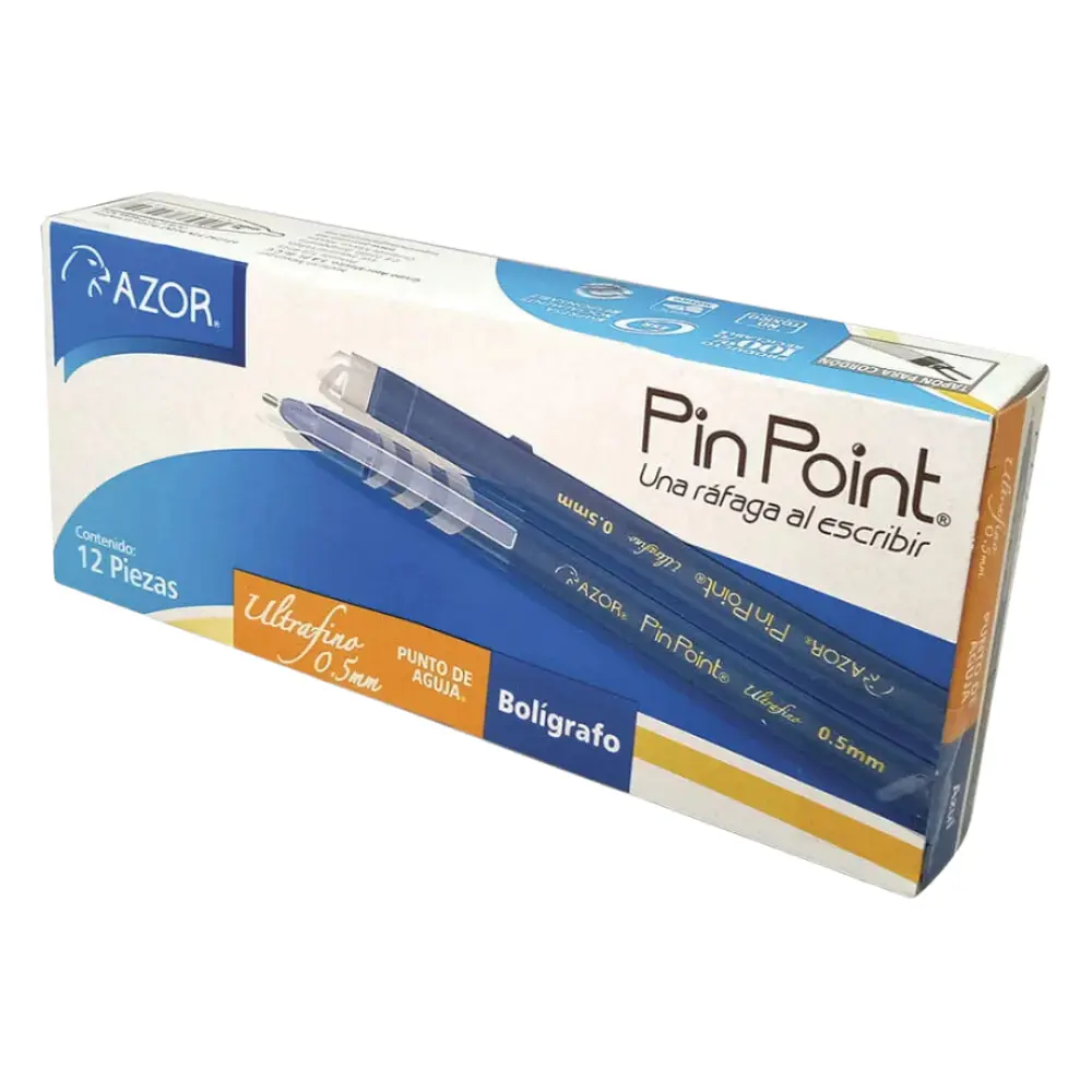 BOLIGRAFO AZOR PIN POINT ULTRAFINO 0.5 AZUL