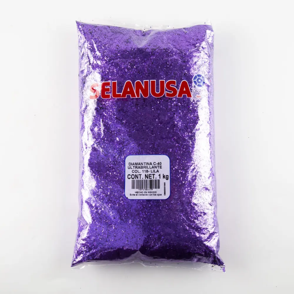 DIAMANTINA C-40 GRUESA BOLSA 1 KILO LILA