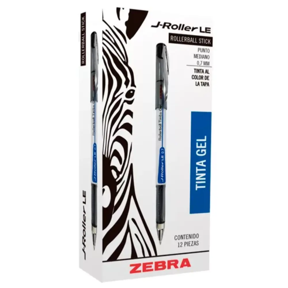 BOLIGRAFO GEL J. ROLLER ZEBRA 8001-LE P/M AZUL