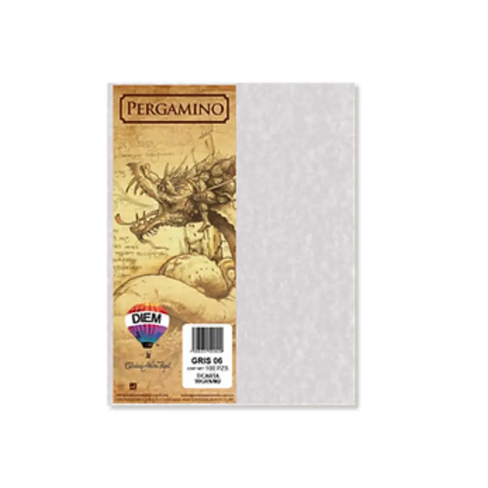 CARTULINA PERGAMINO DIEM T/C C/50 06-GRIS