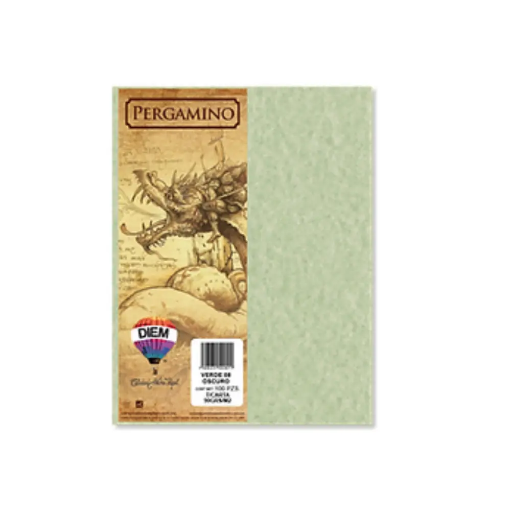 CARTULINA PERGAMINO DIEM T/C C/50 08-VDE. OS