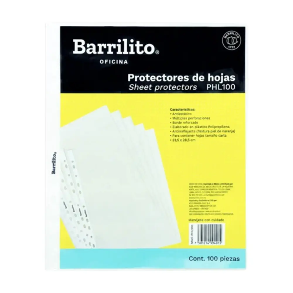 MICA PROTECTORA BARRILITO PHL100 PTE. C/100 PZAS