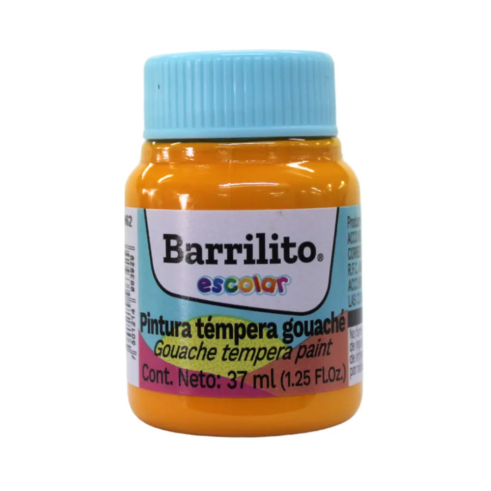 PINTURA BARRILITO TEMPERA NO.962 AMAR. MEDIO