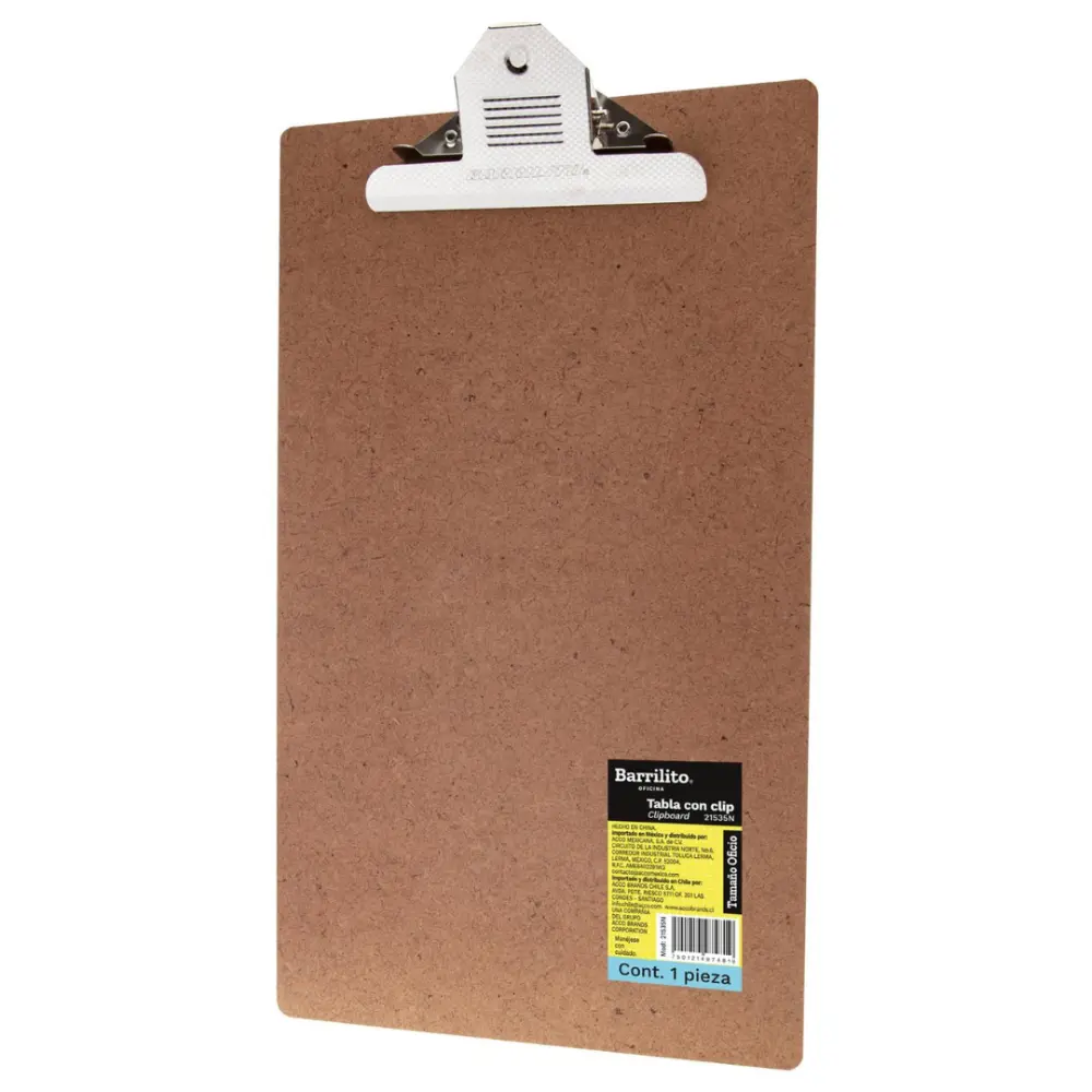 TABLA CON PALANCA BARRILITO TAMAO OFICIO 21535