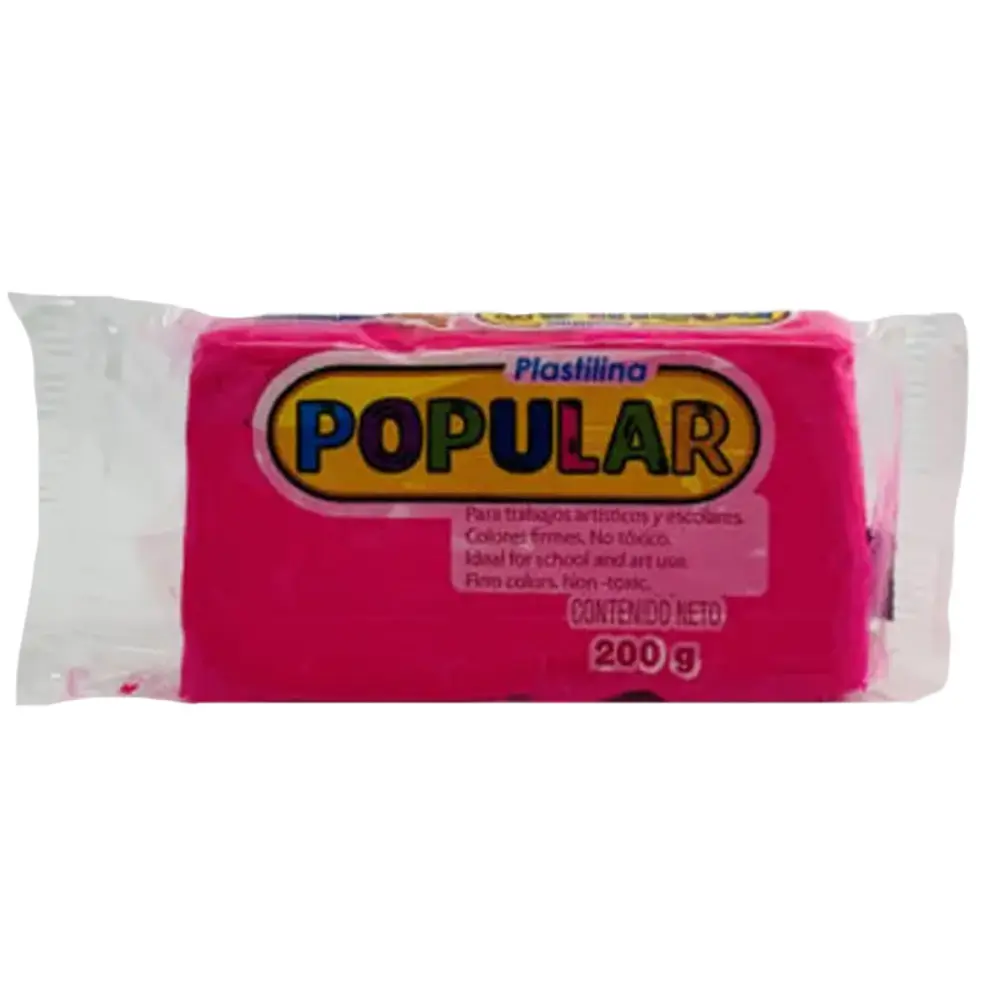 PLASTILINA FLUORECENTE 200 GR.MAGENTA