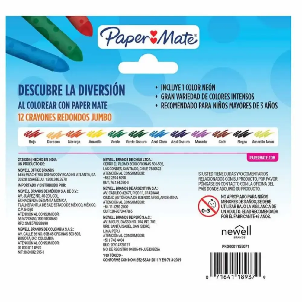 CRAYON PAPER MATE CON 12 EXTRA GRUESO - Image 2