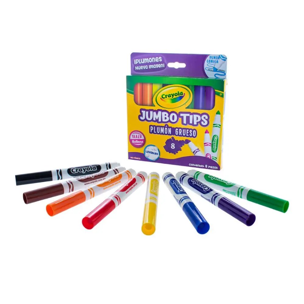 PLUMONES CRAYOLA LAVABLES GRUESO C/8 PZAS. - Image 2