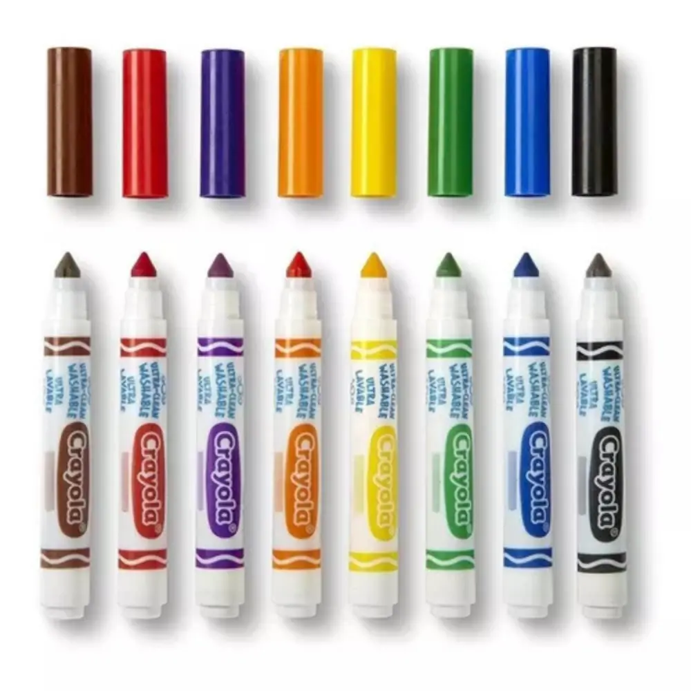 PLUMONES CRAYOLA LAVABLES GRUESO C/8 PZAS. - Image 3