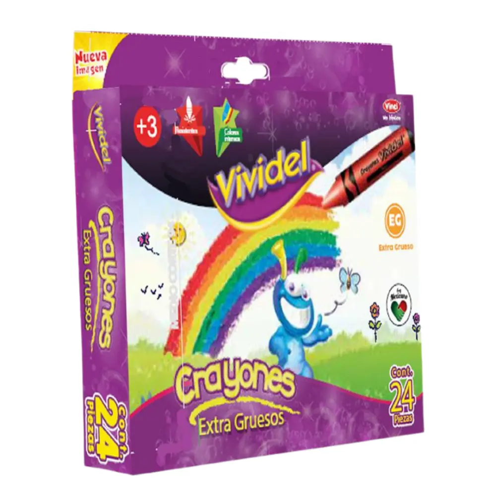 CRAYONES VIVIDEL EXTRA GRUESO C/24 - Image 2