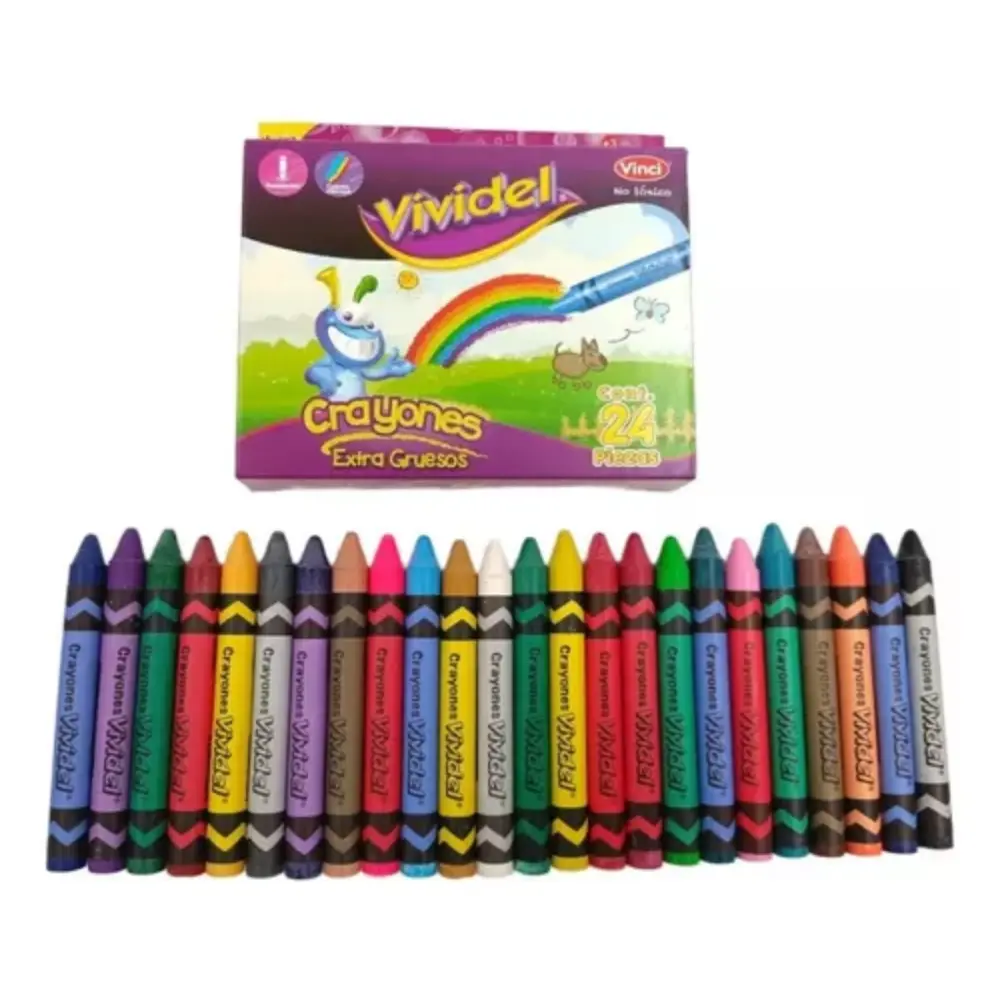 CRAYONES VIVIDEL EXTRA GRUESO C/24 - Image 3
