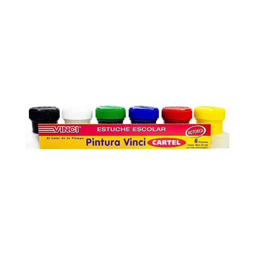 PINTURA VINCI ESTUCHE ESCOLAR C/6 COLORES - Image 2