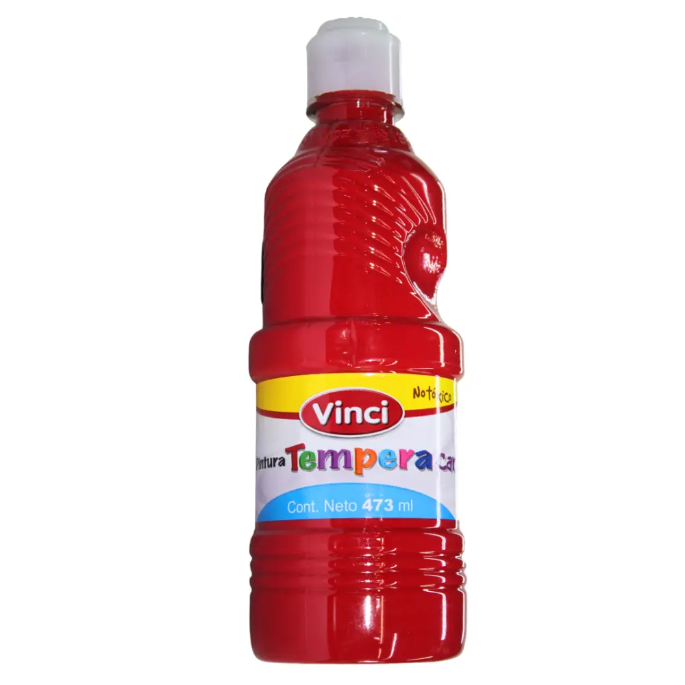 PINTURA VINCI TEMPERA 473 ML. ROJA