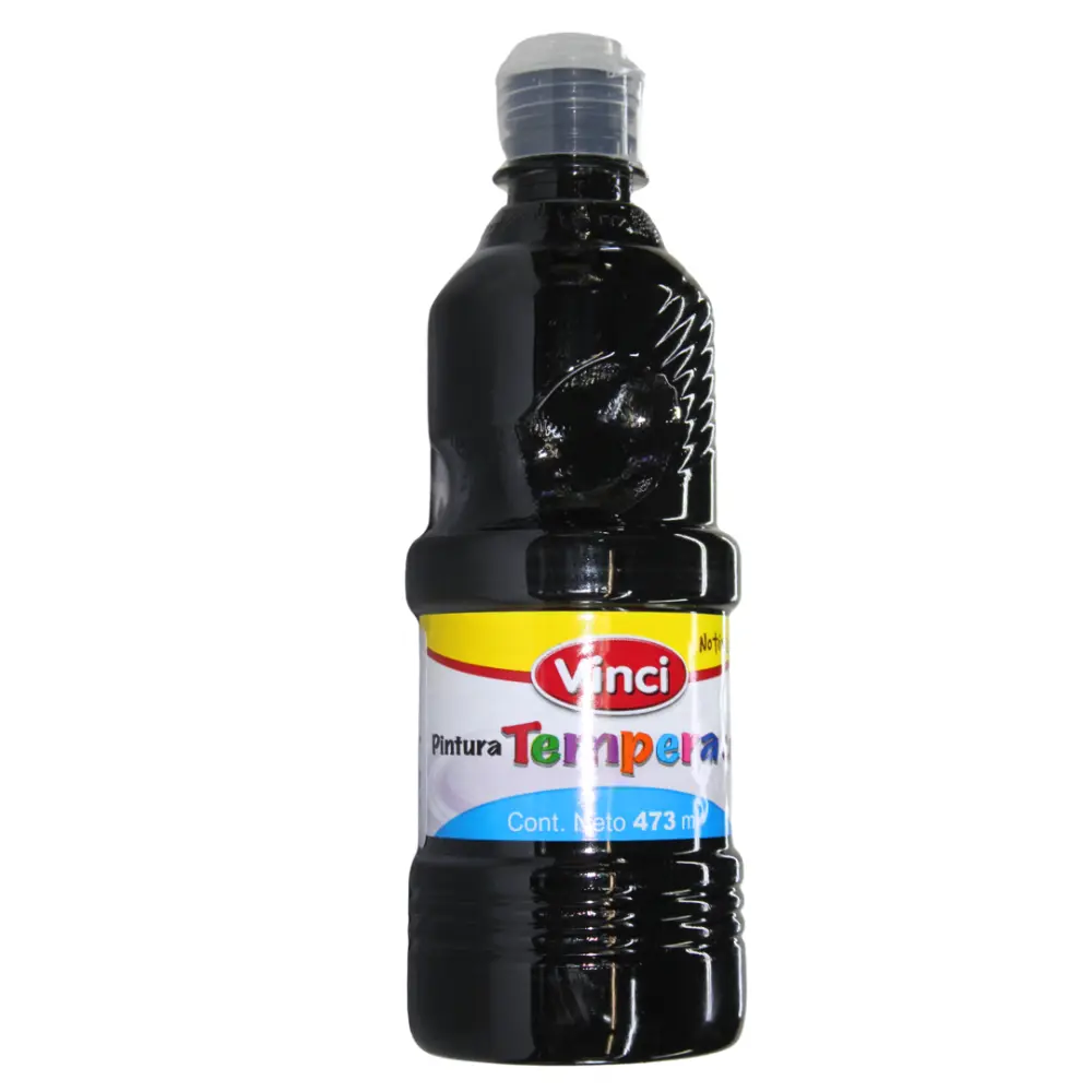 PINTURA VINCI TEMPERA 473 ML. NEGRA