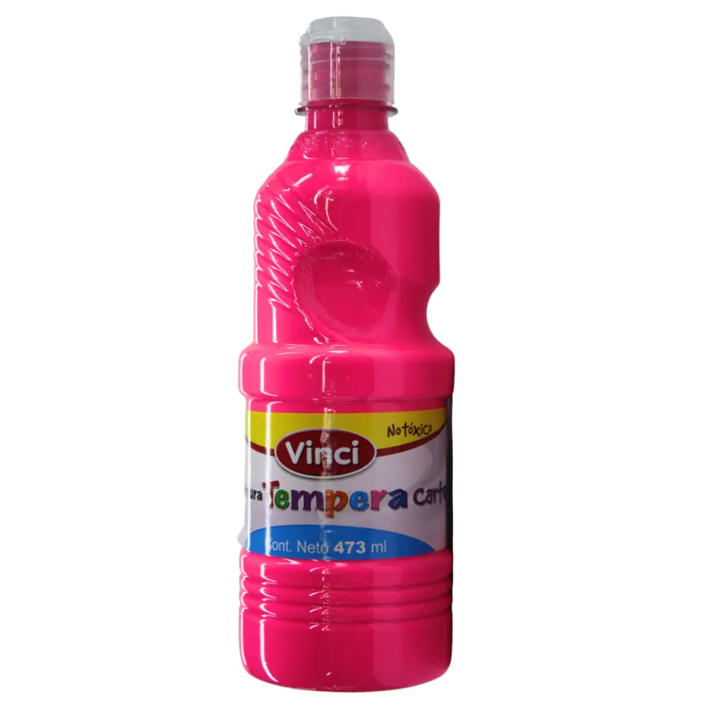 PINTURA VINCI TEMPERA 473 ML. ROSA FLUORECENTE