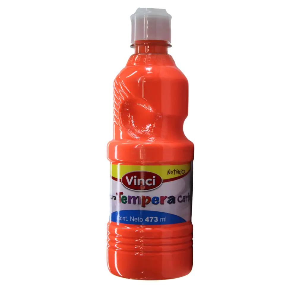 PINTURA VINCI TEMPERA 473 ML. NARANJA FLUORECENTE