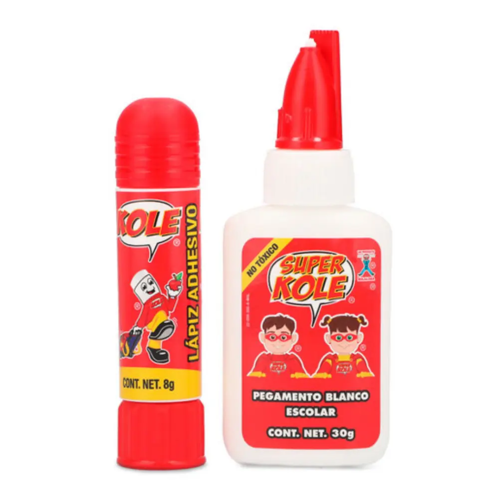 KIT LAPIZ ADHESIVO Y PEGAMENTO SUPER KOLE 30 GR. - Image 2