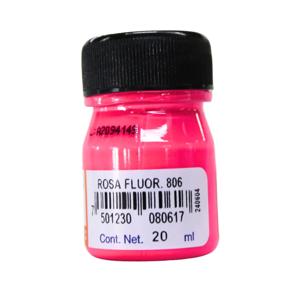 PINTURA POLITEC 806 ROSA FLUORECENTE 20 ML. - Image 2