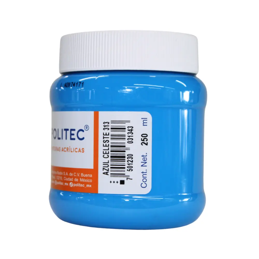 PINTURA POLITEC 313 250 ML. AZUL CELESTE - Image 2