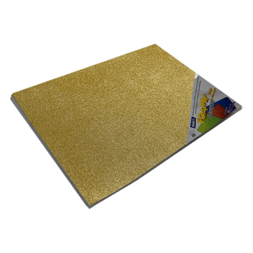 FOAMY DIAMANTADO SAIRA 43X56 CMS. PTE. C/10 25 ORO