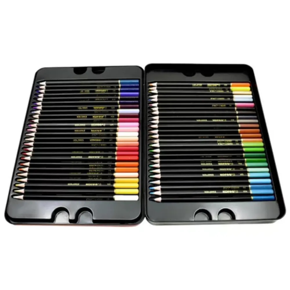 COLORES KORES TRIANGULAR C/50 PZAS. ESTUCHE DE METAL - Image 2