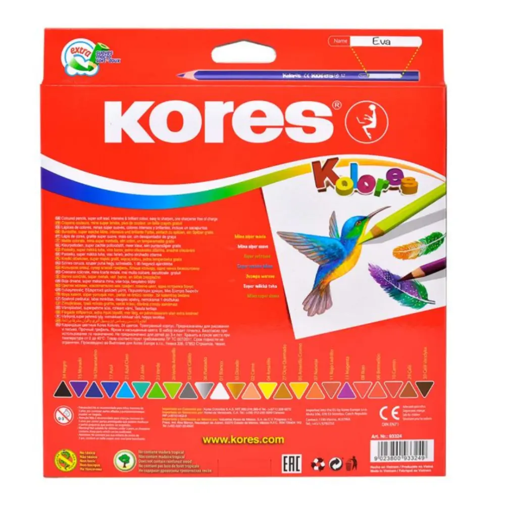 COLORES KORES TRIANGULAR C/24 PZAS. - Image 2