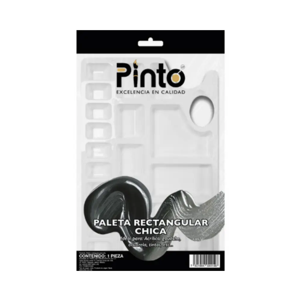 PALETA RECTANGULAR CHICA C/22 CAVIDADES PINTO 300090
