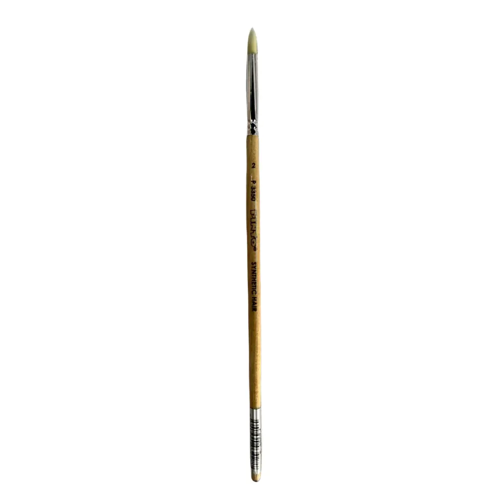 P3350-2  PINCEL PINTO REDONDO PELO MARFIL SINTETICO 300130