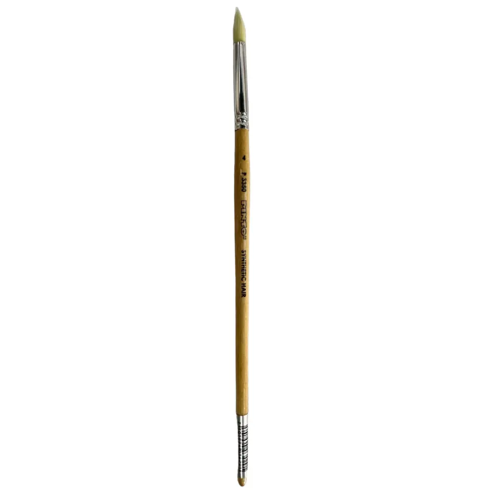 P3350-4  PINCEL PINTO REDONDO PELO MARFIL SINTETICO 300134