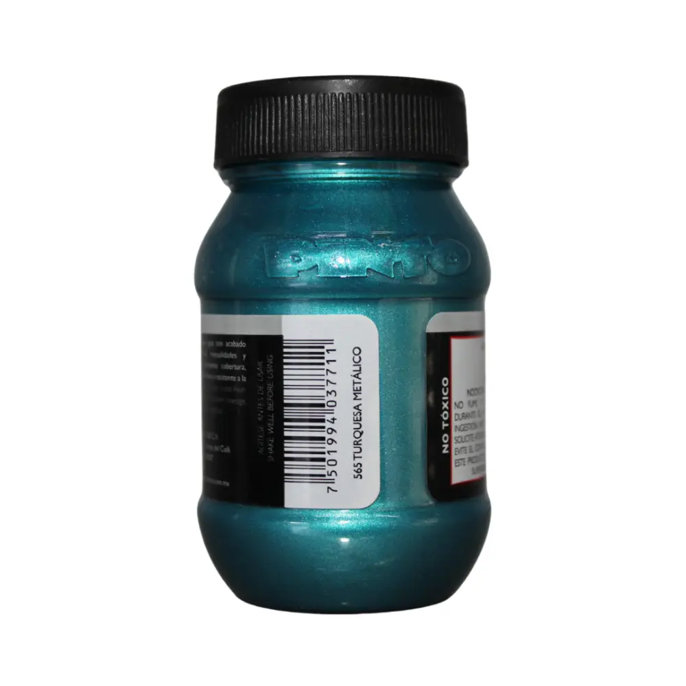 565 TURQUESA METALICO 100ml ACRILICO PINTO VANGUARDIA 300480 - Image 2