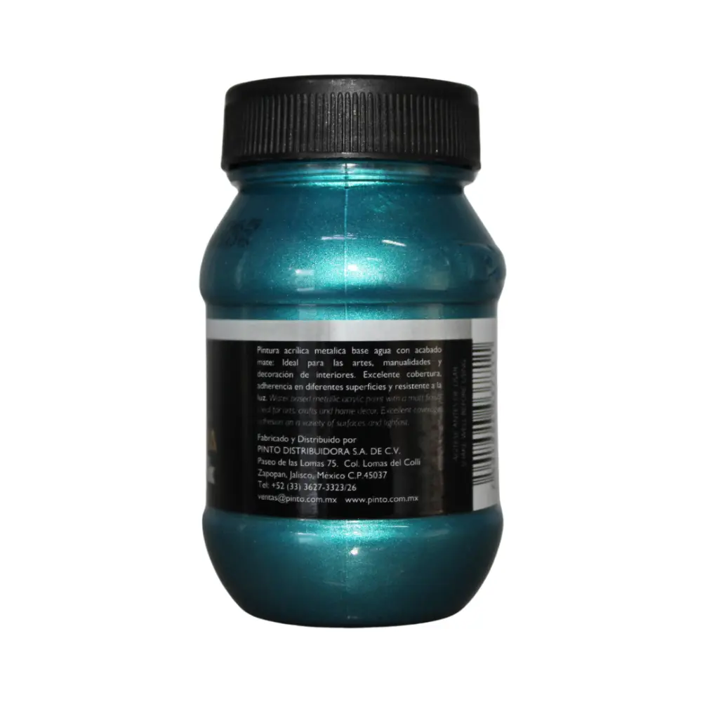 565 TURQUESA METALICO 100ml ACRILICO PINTO VANGUARDIA 300480 - Image 3