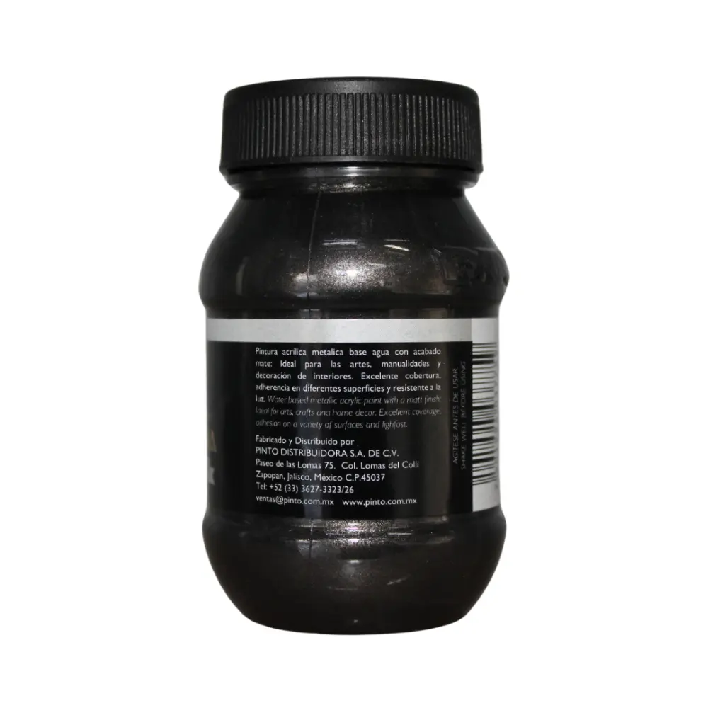 569 NEGRO METALICO 100ml ACRILICO PINTO VANGUARDIA 300488 - Image 3