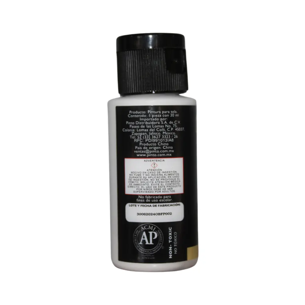 900 BLANCO DE TITANIO 30ml PINTURA TEXTIL OBERTONE 301028 - Image 3