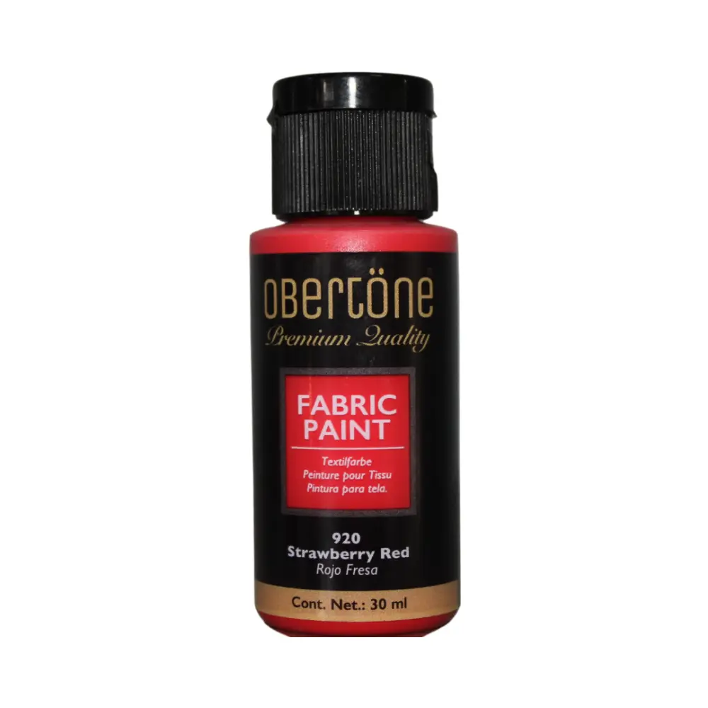 920 ROJO FRESA 30ml PINTURA TEXTIL OBERTONE 301044