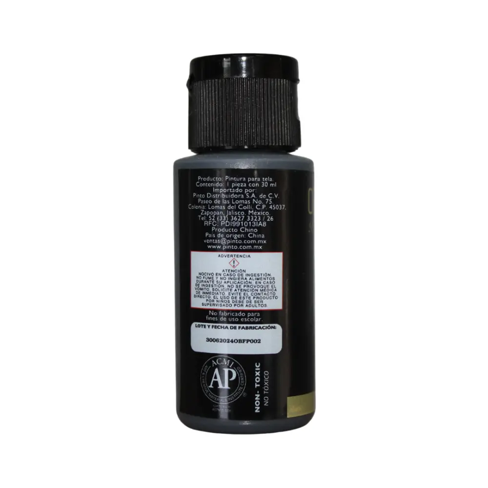 972 GRIS TORMENTA 30ml PINTURA TEXTIL OBERTONE 301112 - Image 3