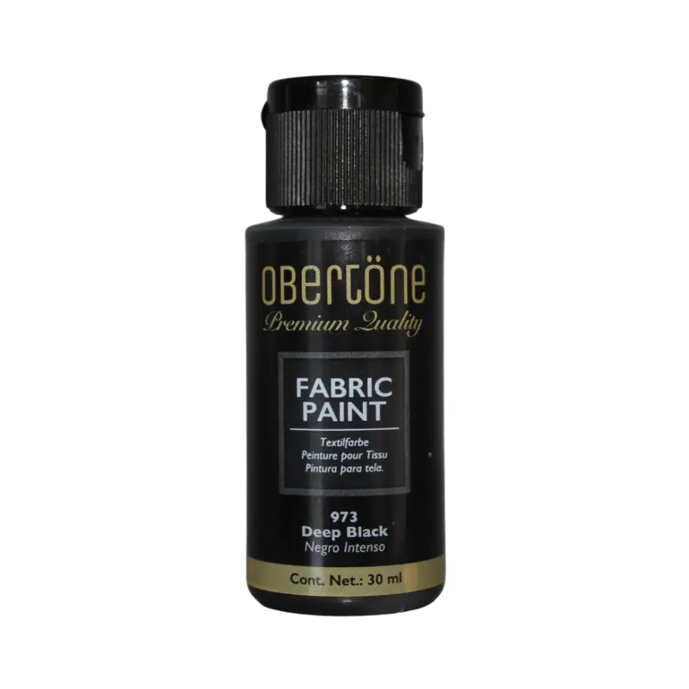 973 NEGRO INTENSO 30ml PINTURA TEXTIL OBERTONE 301114