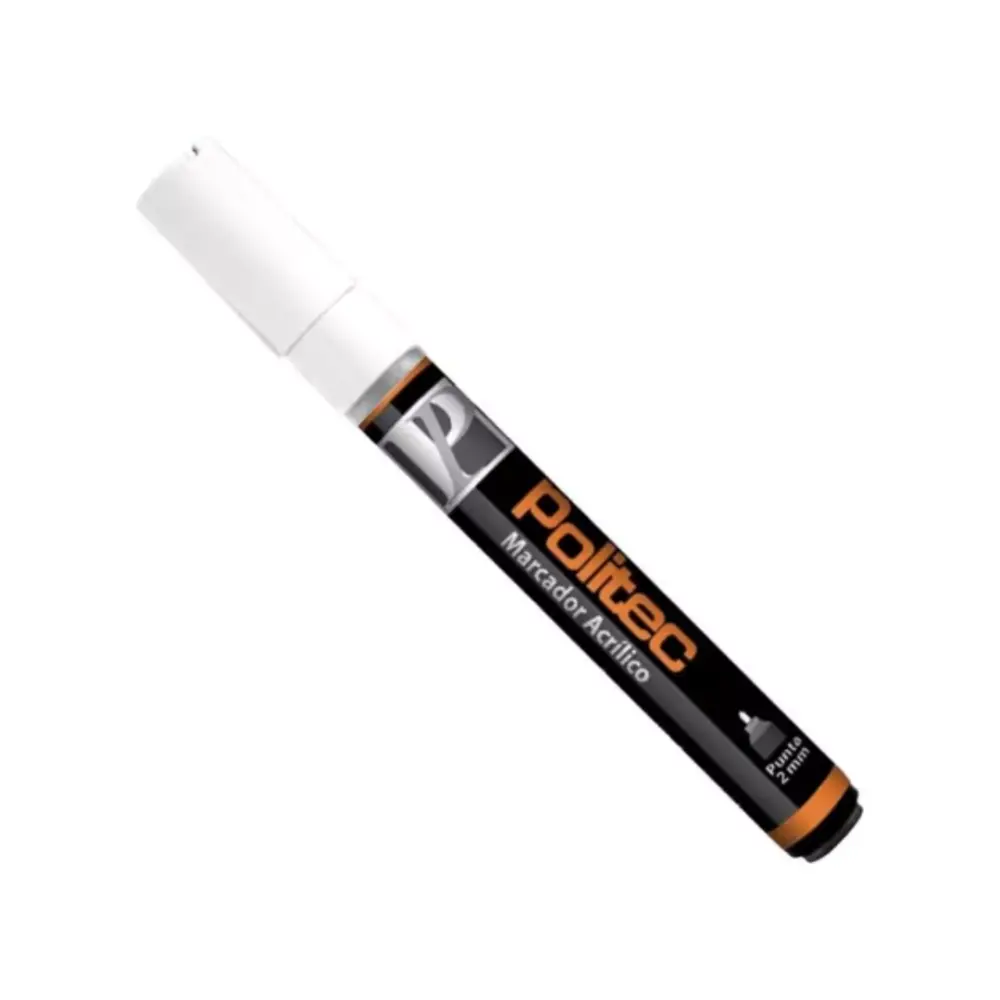 Marcador acrilico Politec 2 mm Blanco de Titanio 301 301578