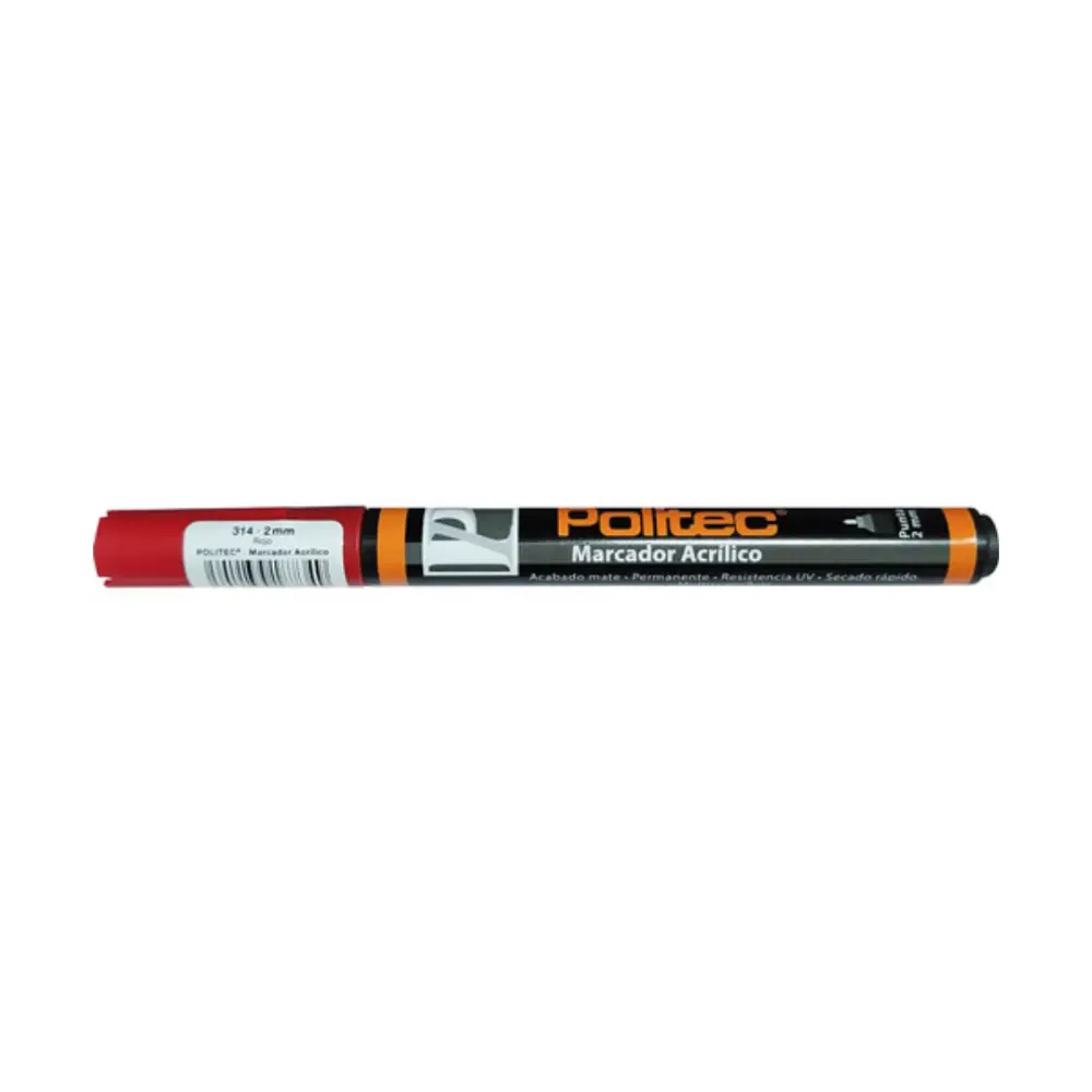 Marcador acrilico Politec 2 mm Rojo 314 301582 - Image 3