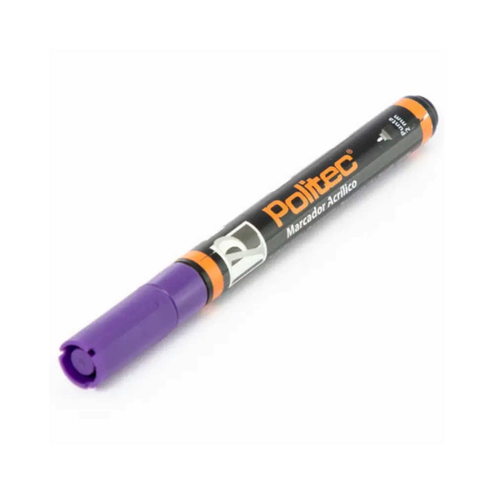 Marcador acrilico Politec 2 mm Morado 334 301592