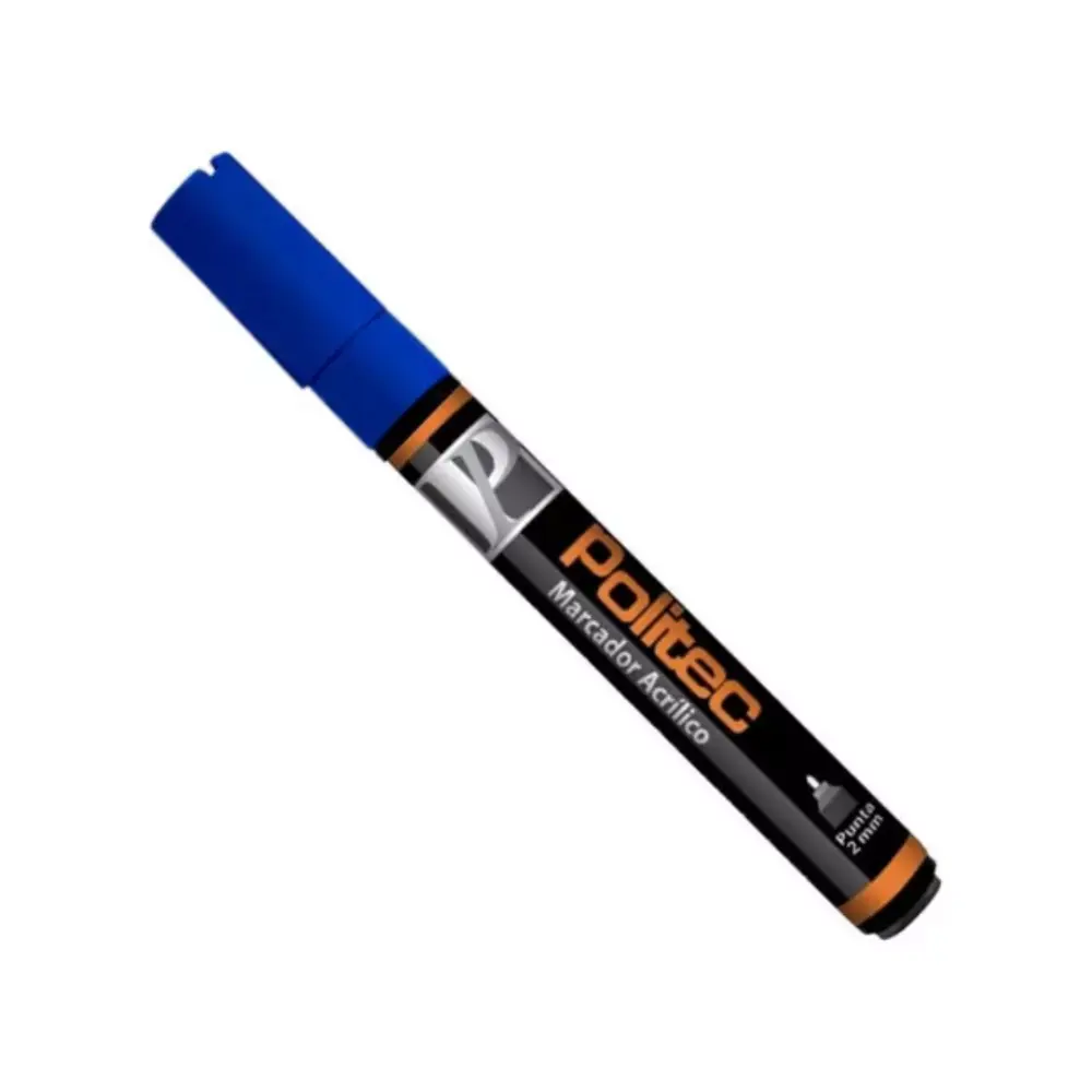 Marcador acrilico Politec 2 mm Azul Ultramar 315 301594
