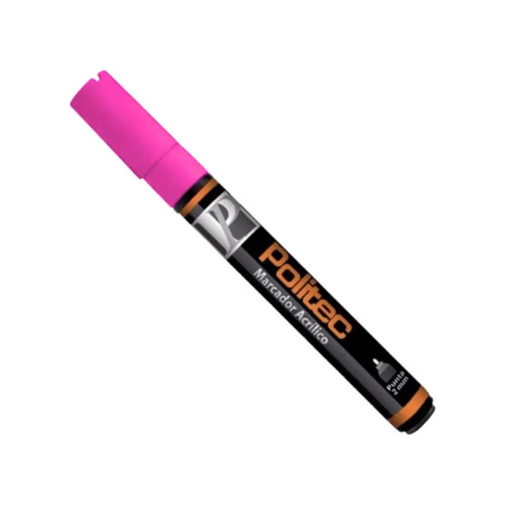 Marcador acrilico Politec 2 mm Rosa Mexicano 337 301596
