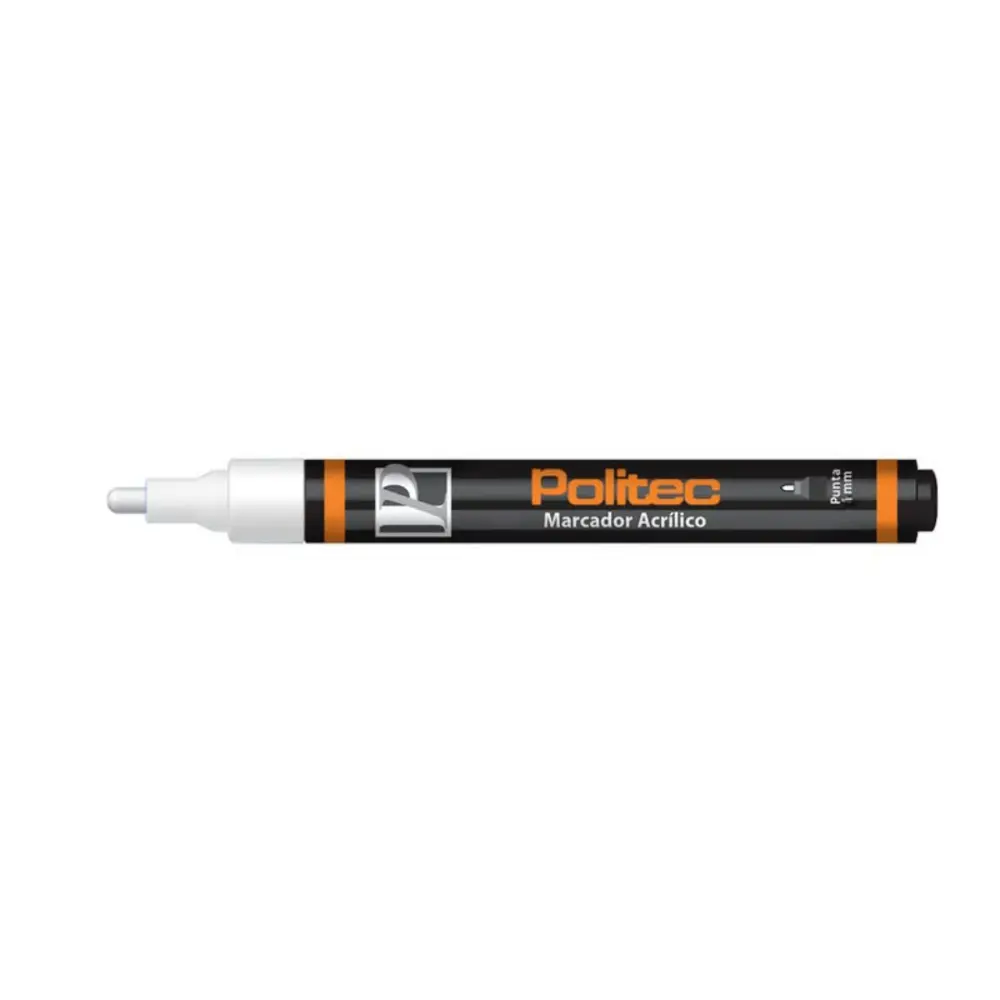 Marcador acrilico Politec 4 mm Blanco de Titanio 301 301598 - Image 2