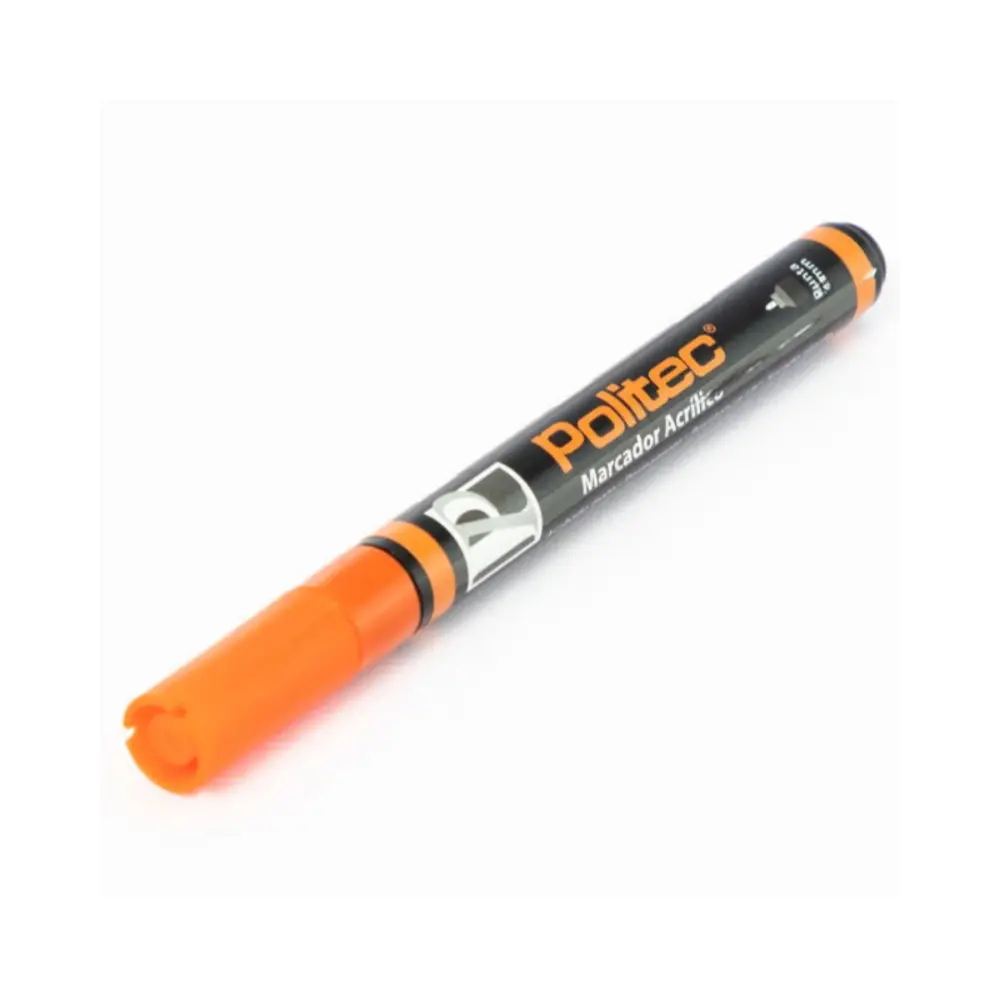 Marcador acrilico Politec 4 mm Naranja 308 301610