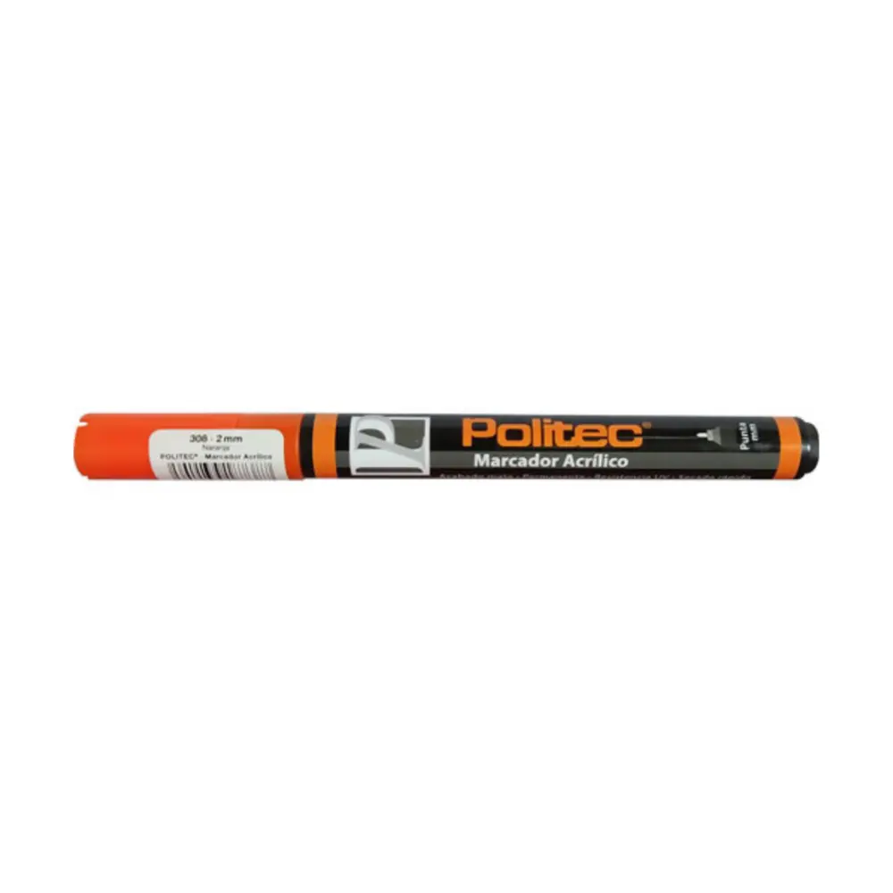 Marcador acrilico Politec 4 mm Naranja 308 301610 - Image 2
