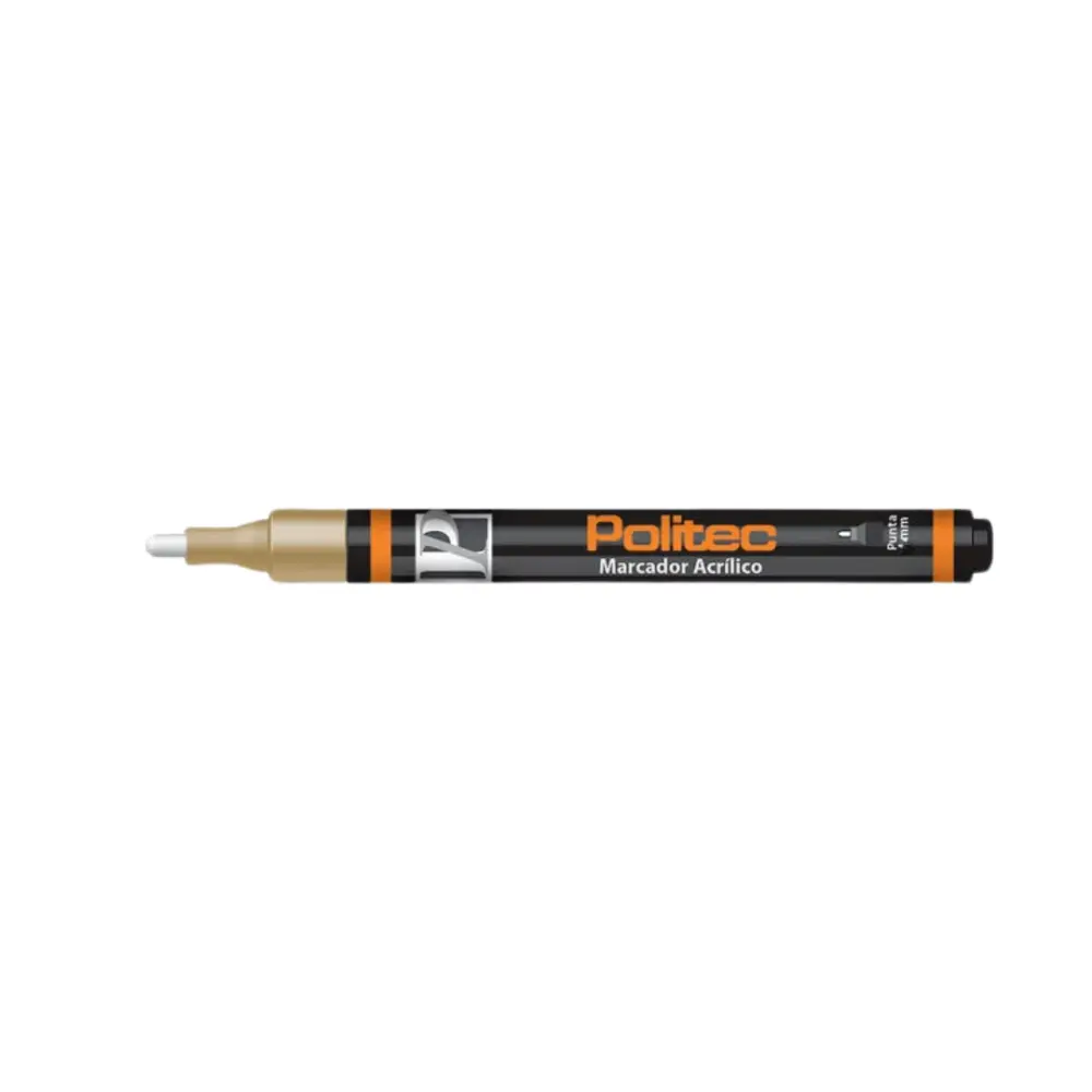 Marcador acrilico Politec 2 mm Oro 700 301618 - Image 3